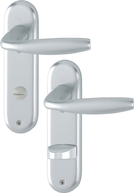 HOPPE short escutcheon set New York 1810/273KP Aluminium F1 ( 3000203556 )