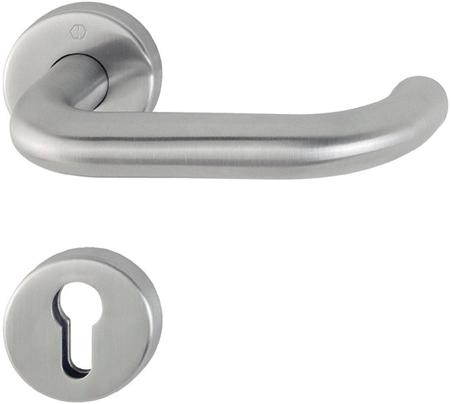 HOPPE Garniture coupe-feu Paris FS-E138/42H/42HS acier inoxydable F69 D/D ( 3000203108 )