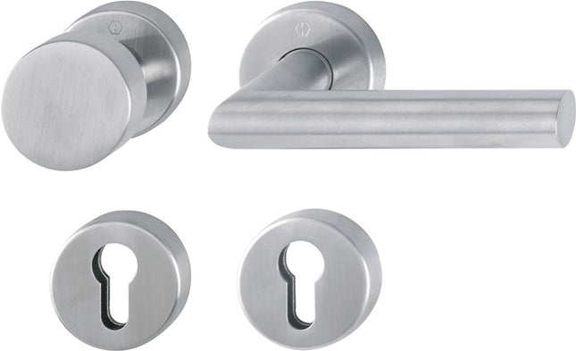 HOPPE fire protection set Amsterdam FS-E58/42H/42HS/1400 stainless steel F69 D/K ( 3000203123 )