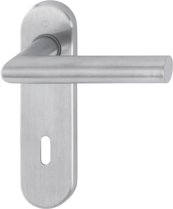 HOPPE short escutcheon set Amsterdam E1400Z/353K stainless steel F69 ( 3000203004 )