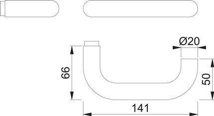 Palanca HOPPE pieza perforada Paris E138Z acero inoxidable F69 acero inoxidable mate ( 3000209768 )