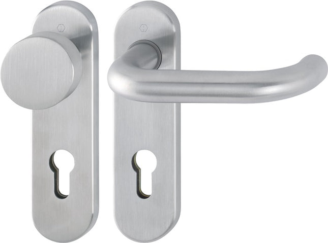 HOPPE set di rosette corte Paris E58/353K/138Z in acciaio inox F69 ( 3000203015 )