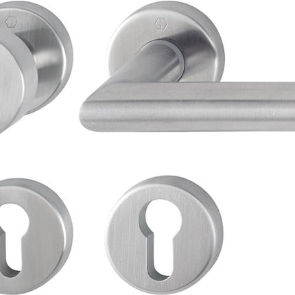 HOPPE Set di rosette Amsterdam E58/42KV/42KVS/1400Z Acciaio inox F69 ( 3000203003 )