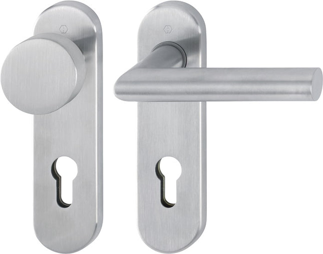 HOPPE short escutcheon set Amsterdam E58/353K/1400Z stainless steel F69 ( 3000203007 )