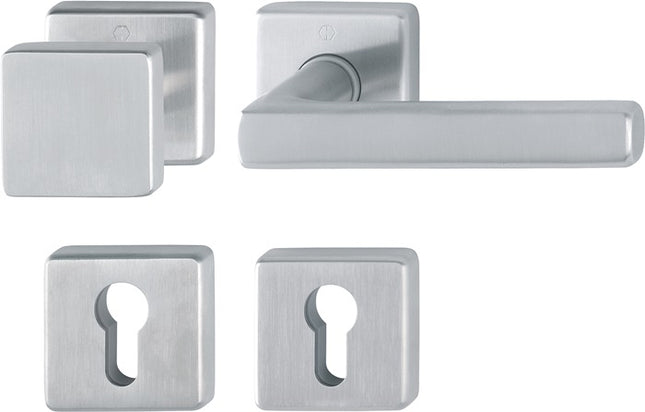 HOPPE Set di rosette Dallas E43L/52KV/52KVS/1643Z Acciaio inox F69 ( 3000220027 )