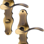 HOPPE set di rosette lunghe Weimar M112SLN/2007 ottone F73 ( 3000253095 )