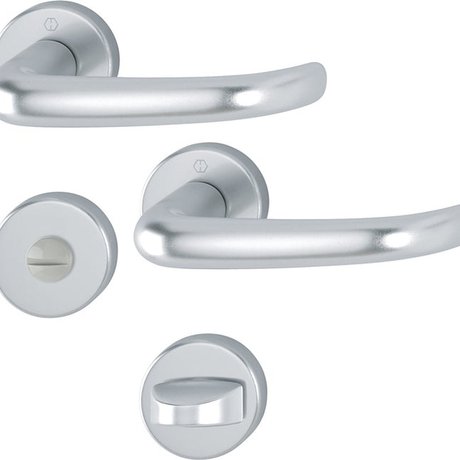 HOPPE Escutcheon set San Francisco 1301/42KV/42KVS Aluminium F1 ( 3000202002 )