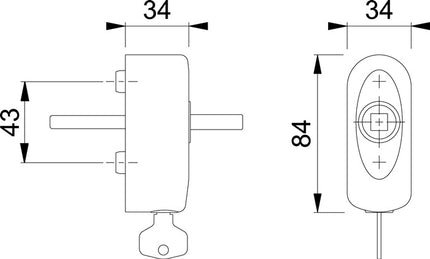HOPPE Rosone EUS950S 100NM Acciaio inox opaco ( 8000348702 )