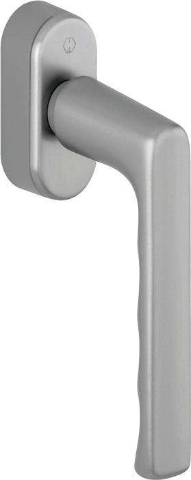 HOPPE window handle Hamburg 0700/UD9020 Aluminium F9 / steel coloured ( 3000203981 )