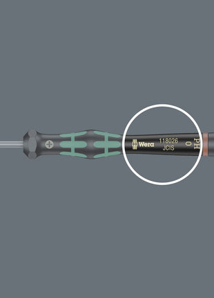 WERA Elektronik-Feinmechanik-Schraubendreher 2054 6-KT. 2 mm Klingenlänge 60 mm ( 4300001795 )