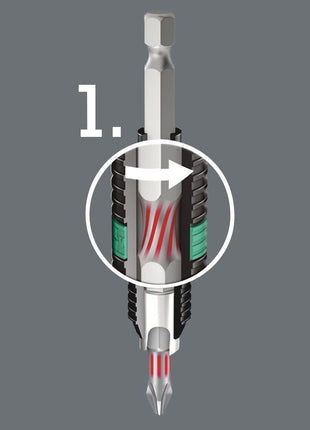 WERA Bit 855/1 BTZ 1/4 ″ PZD 1 Länge 25 mm ( 4000829530 )