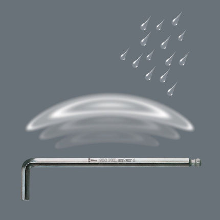 WERA Juego de llaves hexagonales en L 950 PKL Soporte de plástico de 9 piezas ( 4000825492 )