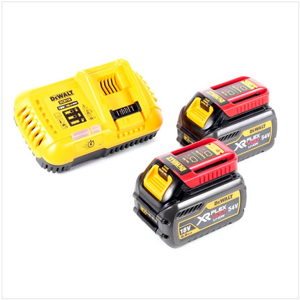 DeWalt DCS 396 T2 Akku Spezialsäge FlexVolt 54 V 295 mm Brushless + 2 x Akku 6,0 Ah + Ladegerät + 1x Spezialsägeblatt HSS - Toolbrothers