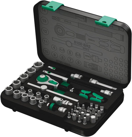 WERA Zyklop Speed 42-częściowy zestaw kluczy nasadowych 1/4 ″ ( 4000820556 )