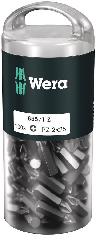 WERA Grand paquet d'embouts 855/1 Z PZD 2 longueur 25 mm ( 4000822268 )