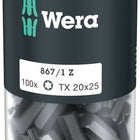 WERA paquete grande de puntas 867/1 Z 1/4 ″ T 20 Longitud 25 mm ( 4000822271 )