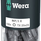 WERA paquete grande de puntas 867/1 Z 1/4 ″ T 25 Longitud 25 mm ( 4000822273 )