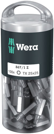 WERA paquete grande de puntas 867/1 Z 1/4 ″ T 25 Longitud 25 mm ( 4000822273 )