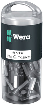 WERA Grand paquet d'embouts 867/1 Z T 25 L. 25 mm ( 4000822273 )