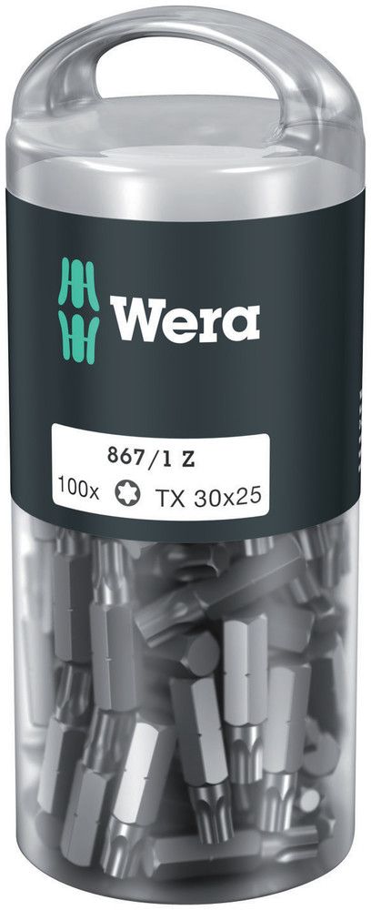 WERA Bitgroßpackung 867/1 Z 1/4 ″ T 30 Länge 25 mm ( 4000822275 )