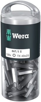 WERA Grand paquet d'embouts 867/1 Z T 40 L. 25 mm ( 4000822274 )