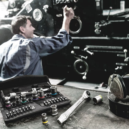 WERA Zyklop Metal 8100 SB 7 Juego de llaves de vaso de 29 piezas 3/8 ″ ( 4000821654 )