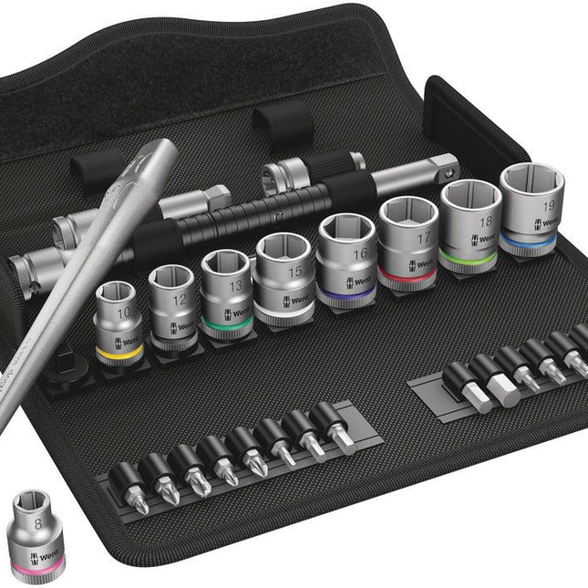 WERA Zyklop Metal 8100 SB 8 29-częściowy zestaw kluczy nasadowych 3/8 ″ ( 4000821752 )