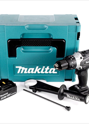 Makita DHP 458 F1JB Akku Schlagbohrschrauber 18 V 91Nm Schwarz im Makpac + 1x 3,0 Ah Akku - Toolbrothers