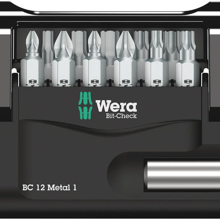 WERA Bit-Check 12 Metal 1 Juego de puntas de 12 piezas ( 4000829036 )