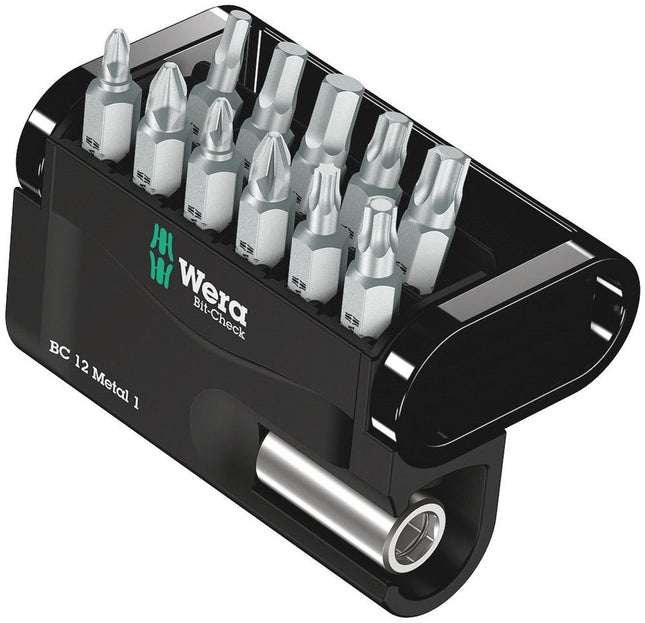 WERA Bit-Check 12 Metal 1 Juego de puntas de 12 piezas ( 4000829036 )