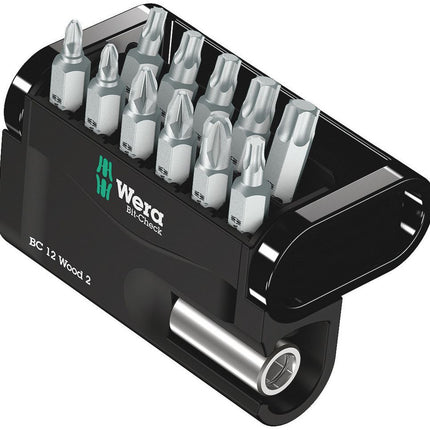 WERA Bit-Check 12 Wood 2 Juego de puntas de 12 piezas ( 4000829035 )