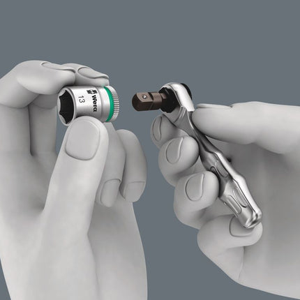 WERA Steckschlüsselsatz KK Zyklop Mini 2 27-teilig 1/4 ″ ( 4000829906 )