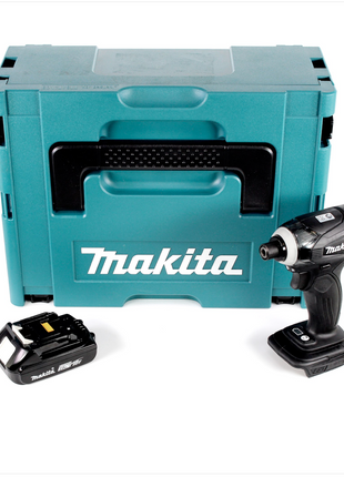 Makita DTD 146 A1J B Akku Schlagschrauber 18 V 160 Nm 1/4" Schwarz + 1x Akku 2,0 Ah + Makpac - ohne Ladegerät - Toolbrothers