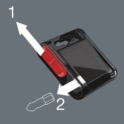 WERA large pack of bits 1/4 ″ T 25 Length 25 mm ( 4000829009 )