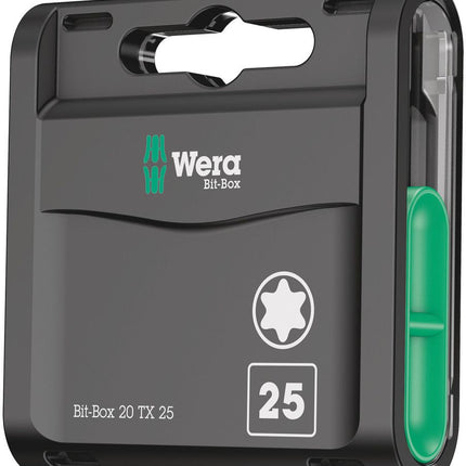 WERA large pack of bits 1/4 ″ T 25 Length 25 mm ( 4000829009 )
