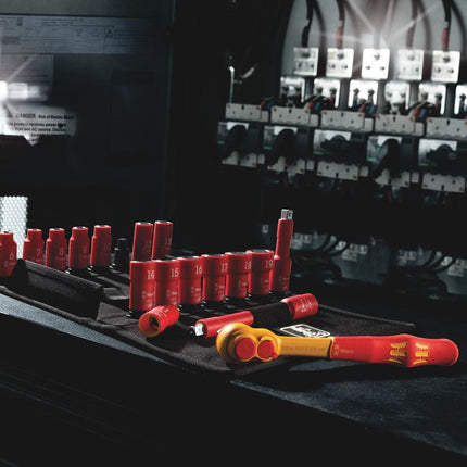 WERA Jeu de clés à douille 8100 SB VDE 1 Zyklop 17 pièces 3/8 po. ( 4000828008 )