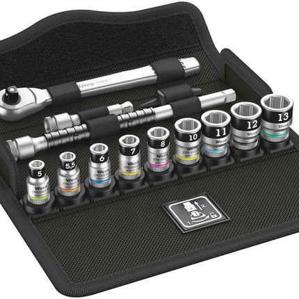 WERA Jeu de clés à douille 8100 SA 12 HF Zyklop 13 pièces 1/4 po. ( 4000821783 )