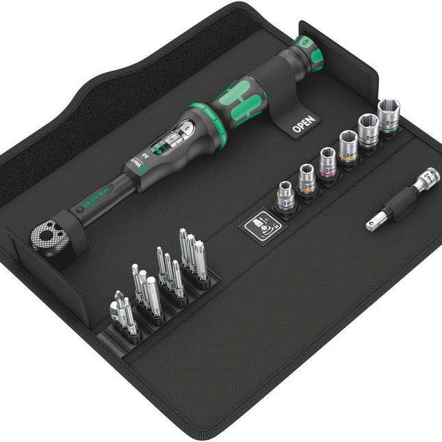 Juego de llaves dinamométricas WERA Click-Torque A 6 Set 1 20 piezas 2,5 - 25 Nm 1/4 ″ ( 4000821935 )