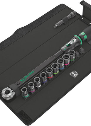 WERA Drehmomentschlüsselset Klick-Torque C 3 Set 2 11-teilig 40-200 Nm 1/2 ″ ( 4000822316 )