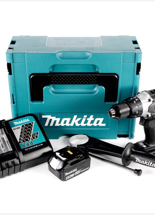 Makita DHP 458 RM1JB Akku Schlagbohrschrauber 18 V 91Nm Schwarz im Makpac + 1x 4,0 Ah Akku + Ladegerät - Toolbrothers