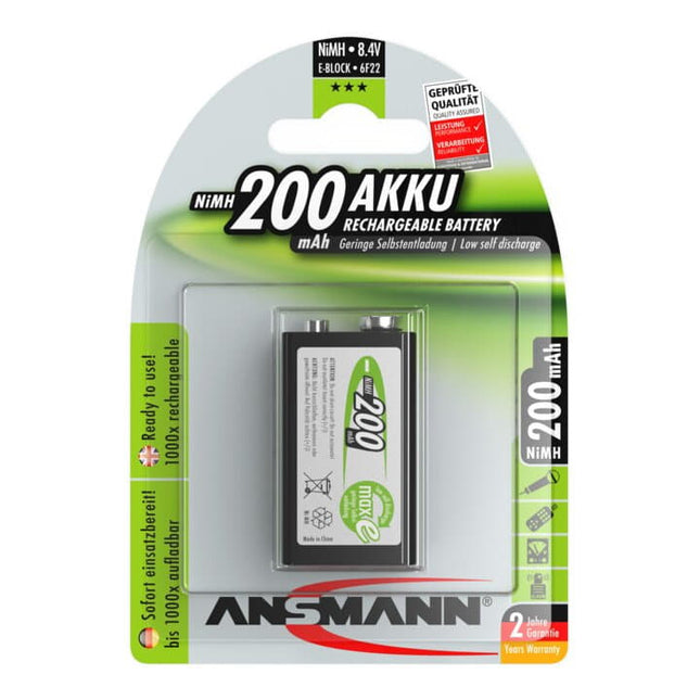 Pila recargable ANSMANN maxE 8,4 V 200 mAh ( 4000876121 )