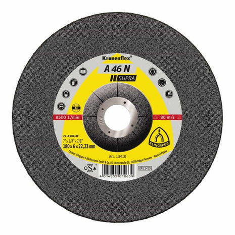 Disco abrasivo KLINGSPOR A 46 N Supra D115xS6mm ( 4000841094 )