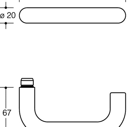 Set di rosette HEWI 111R01.130 Plastica 97 ( 3000205233 )
