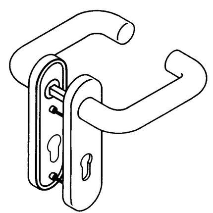 HEWI Short escutcheon set 111R02.110 99 Plastic 99 ( 3000204286 )