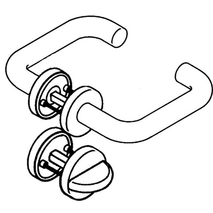 Set di rosette HEWI 111PBR02.230 Poliammide 99 opaca ( 3000207780 )