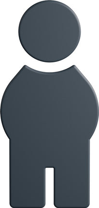 HEWI Symbol Mann 801.91B010 Polyamid Farb-Nr. 92 ( 8000645315 )