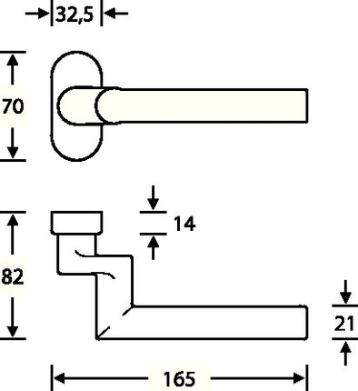 Trou de poignée de protection incendie FSB partie 06 1076 acier inoxydable 6204 (3314302010)