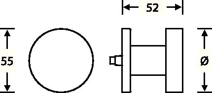 Pomo FSB 23 0829 0005 Aluminio 0105 ( 3311102134 )