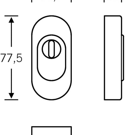 Escudo de seguridad FSB 73 3249 Acero inoxidable 6204 ( 3313302051 )