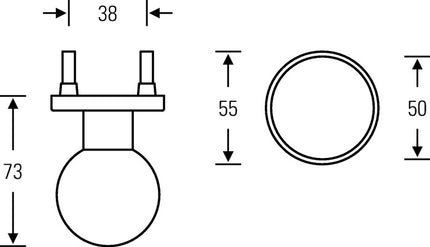 Pomo FSB 23 0802 03400 Aluminio 0105 ( 3322002422 )